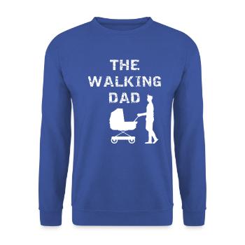 gift new dad - Unisex Sweatshirt - royal blue - Front - Alina (178cm) & Michal (187cm)