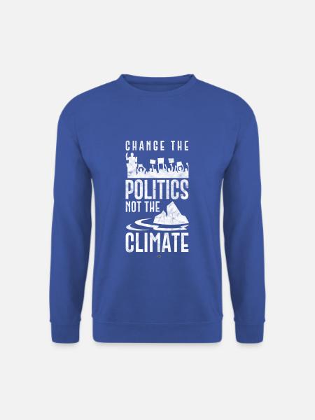 THERE IS NO PLANET B UMWELTSCHUTZ EISBÄR NORDPOL - Unisex Pullover - Royalblau