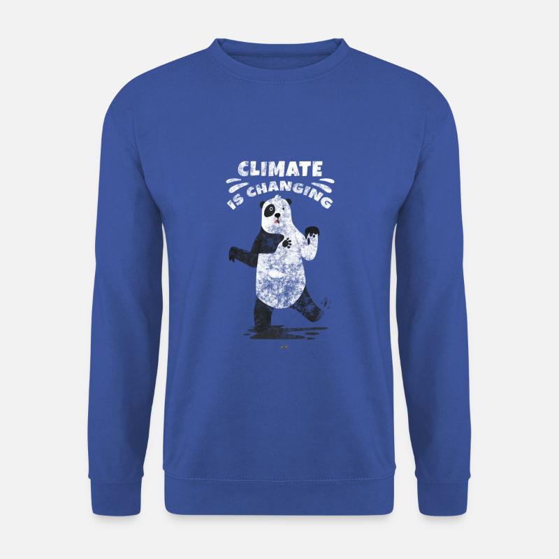 THERE IS NO PLANET B UMWELTSCHUTZ EISBÄR NORDPOL - Unisex Pullover - Royalblau