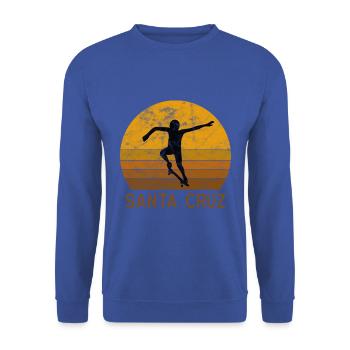 SANTA CRUZ SKATEBOARD GESCHENKE WEIHNACHTEN - Unisex Pullover - Royalblau - Vorne - Alina (178cm) & Michal (187cm)