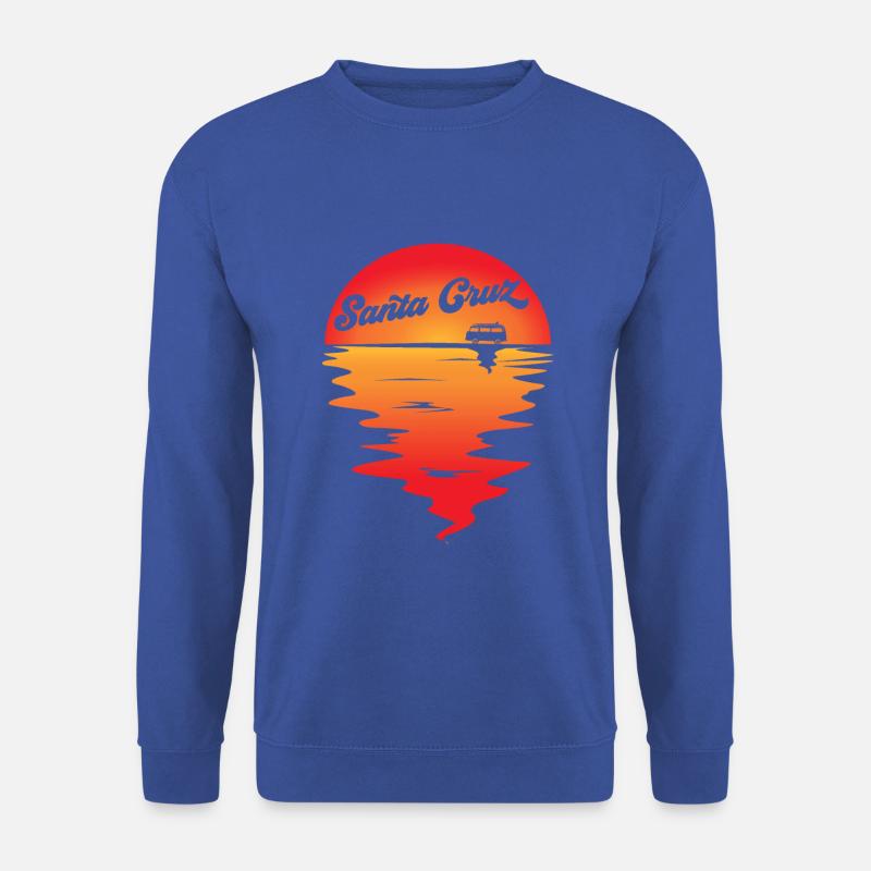 SANTA CRUZ CAMPING BUS RETRO 70ER 80ER - Unisex Pullover - Royalblau