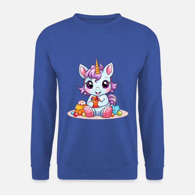 EINHORN SÜßIGKEITEN - Unisex Pullover - Royalblau