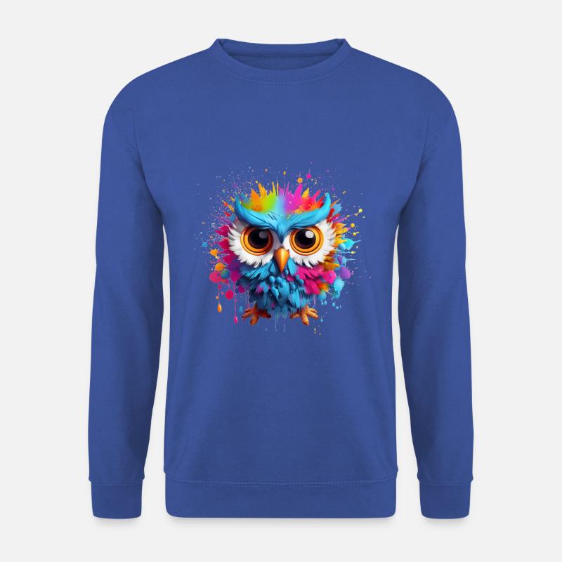 BUNTE EULE - Unisex Pullover - Royalblau