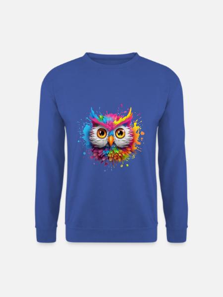BUNTE EULE - Unisex Pullover - Royalblau