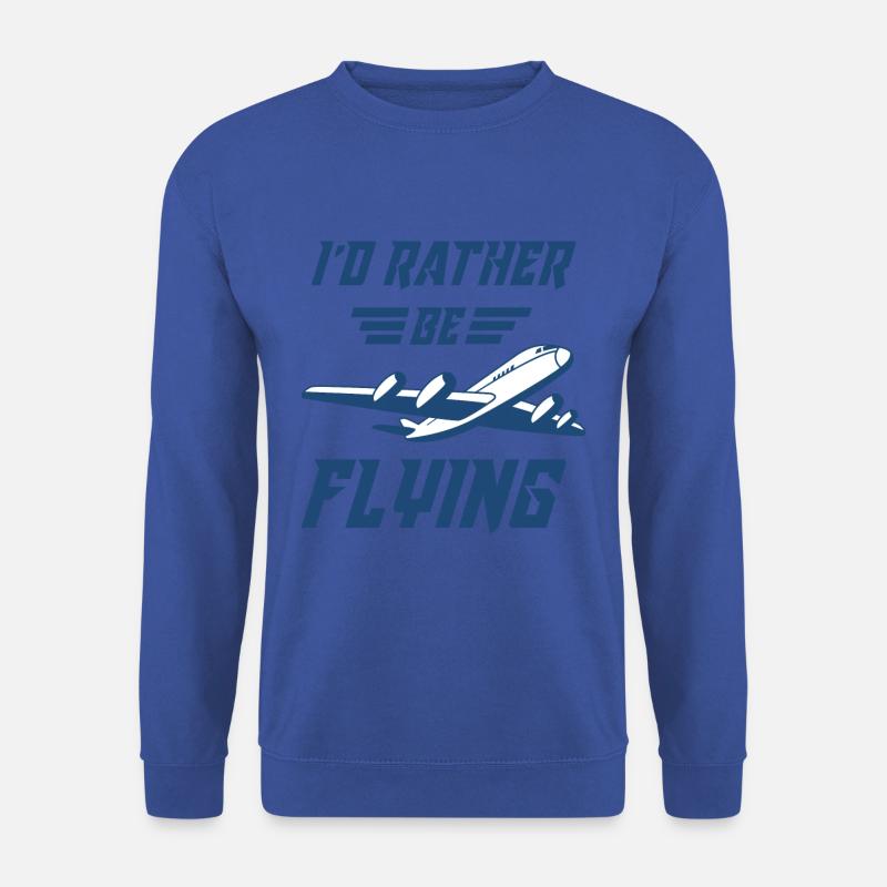 Pilot plane flying - Unisex Sweatshirt - royal blue