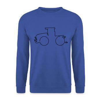 Machine Agriculture Trecker Kids - Unisex Sweatshirt - royal blue - Front - Alina (178cm) & Michal (187cm)