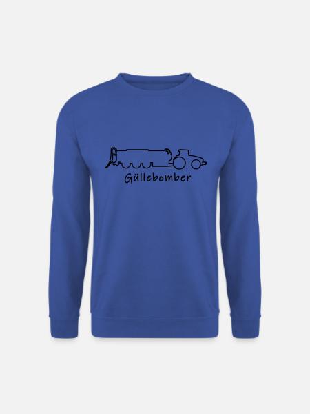 Manure bomber | Tractor with slurry tanker / manure tank - Unisex Sweatshirt - royal blue