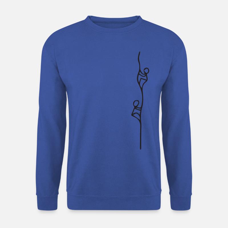 Kletternde Strichmännchen - Climbing Stickmans - Unisex Pullover - Royalblau