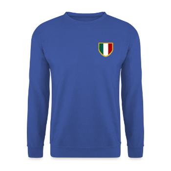 custom italy scudetto - Unisex Sweatshirt - royal blue - Front - Alina (178cm) & Michal (187cm)