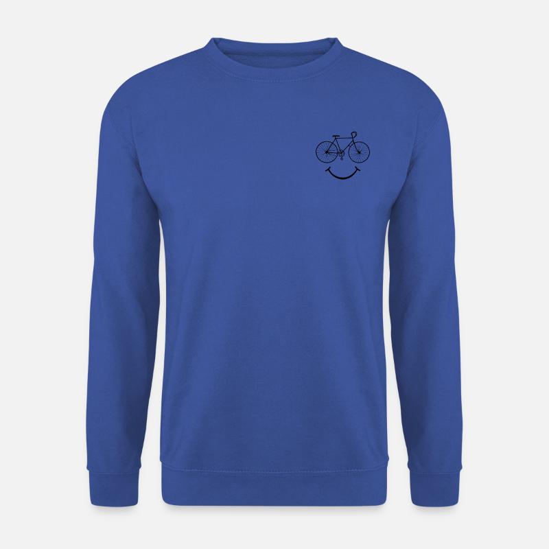 Fahrrad Smile _black - Unisex Pullover - Royalblau