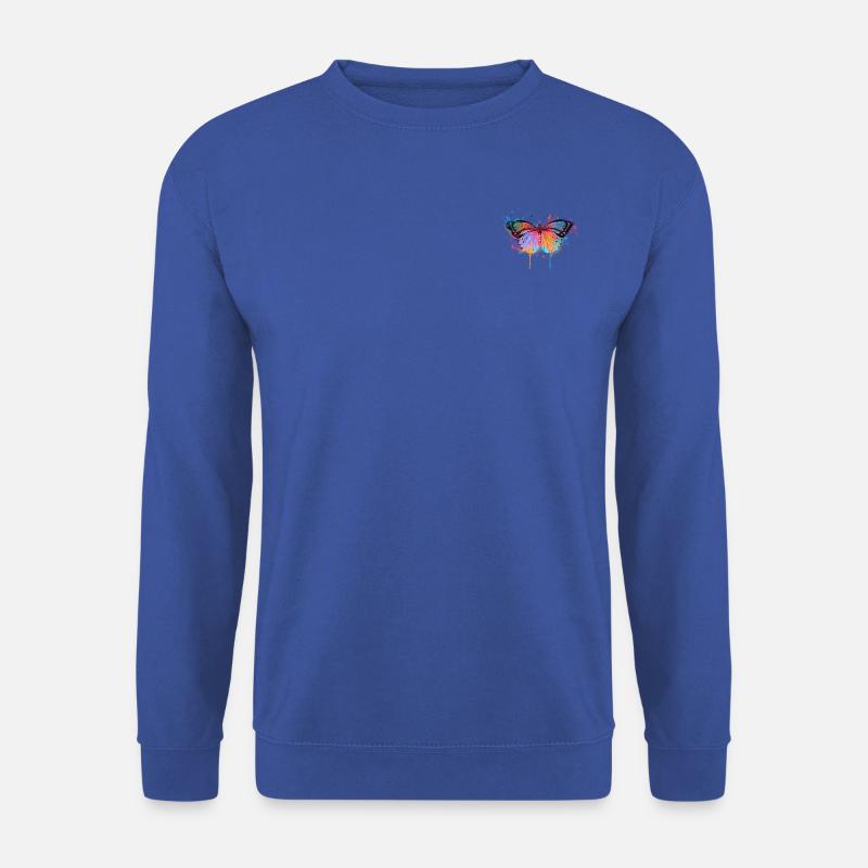 Schmetterling mit Verlauf - Unisex Pullover - Royalblau