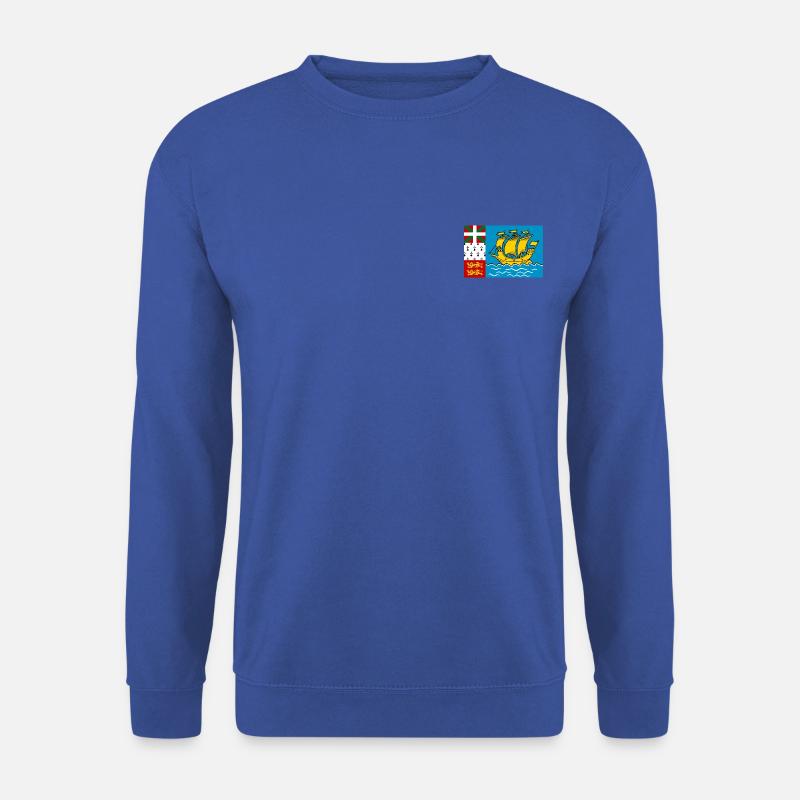 Flagge Saint-Pierre und Miquelon - Unisex Pullover - Royalblau