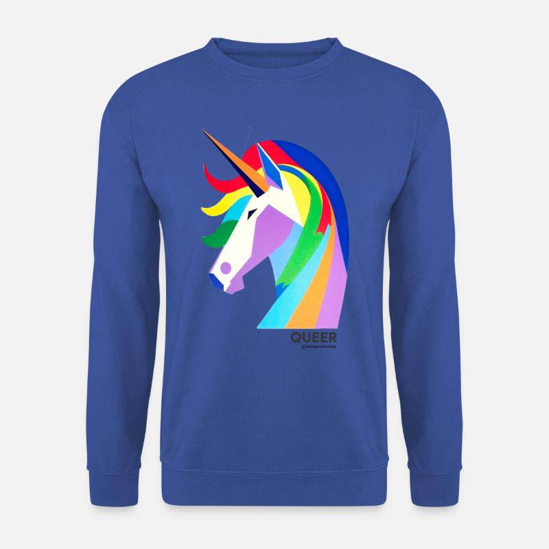 Unicorn "Queer / Einhorn "Queer" - Unisex Pullover - Royalblau