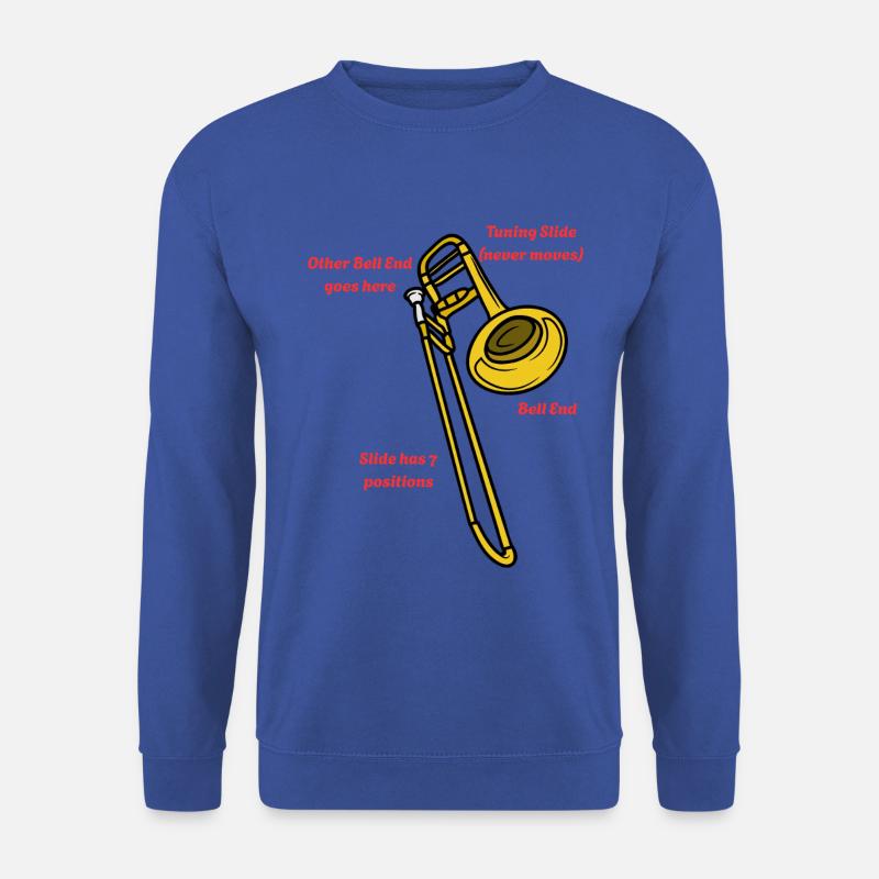 The_Trombone - Unisex Pullover - Royalblau