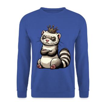 ferret ferret holder ferret owner - Unisex Sweatshirt - royal blue - Front - Alina (178cm) & Michal (187cm)