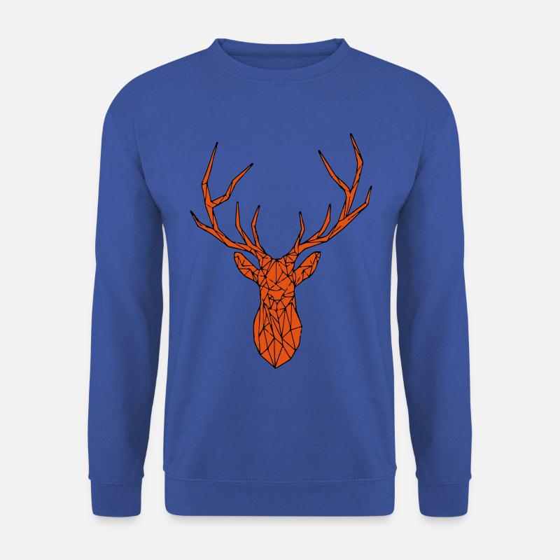 Polygon Hirsch - Unisex Pullover - Royalblau