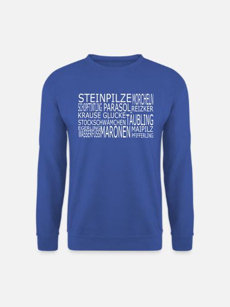 Pilze Sammeln - Unisex Pullover - Royalblau