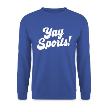 Yay Sports - Sweat-shirt Unisexe - bleu royal - Devant - Alina (178cm) & Michal (187cm)