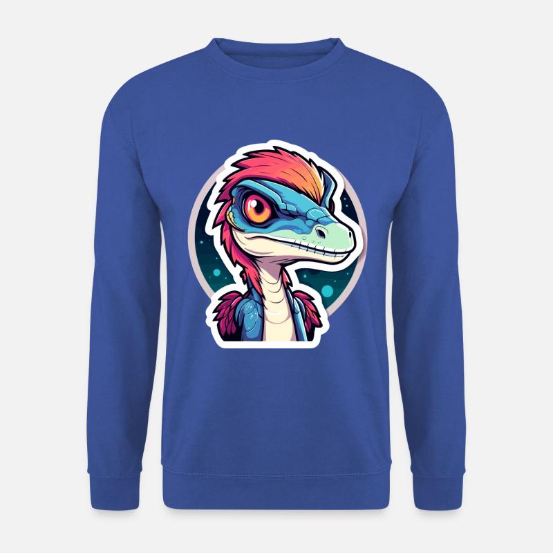 Velociraptor Dinosaur Drawing - Unisex Sweatshirt - royal blue