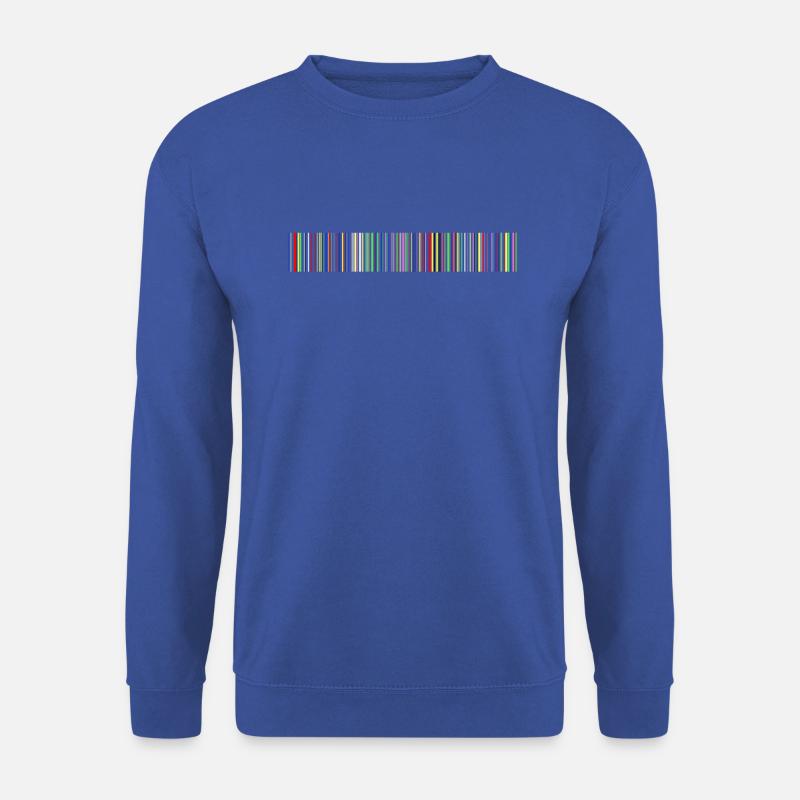 Barcode bar code strip codes - Unisex Sweatshirt - royal blue