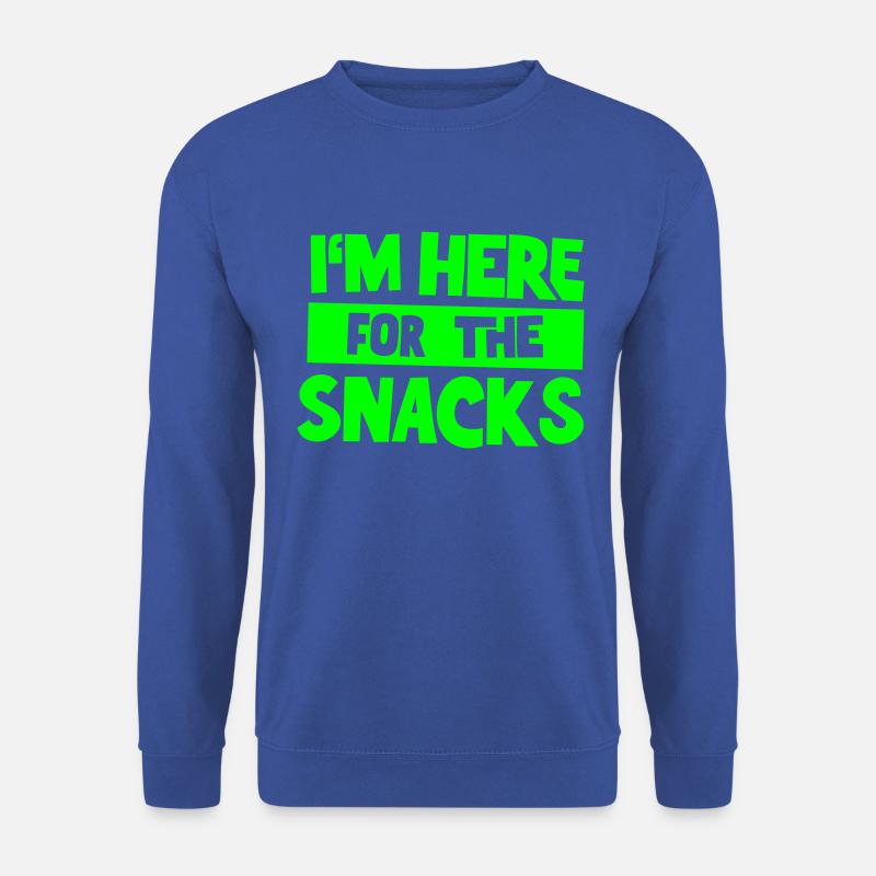 Her til snacks - Unisex sweater - kongeblå