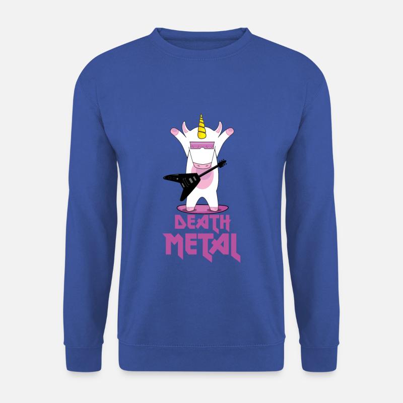 Death Metal Einhorn - Unisex Pullover - Royalblau