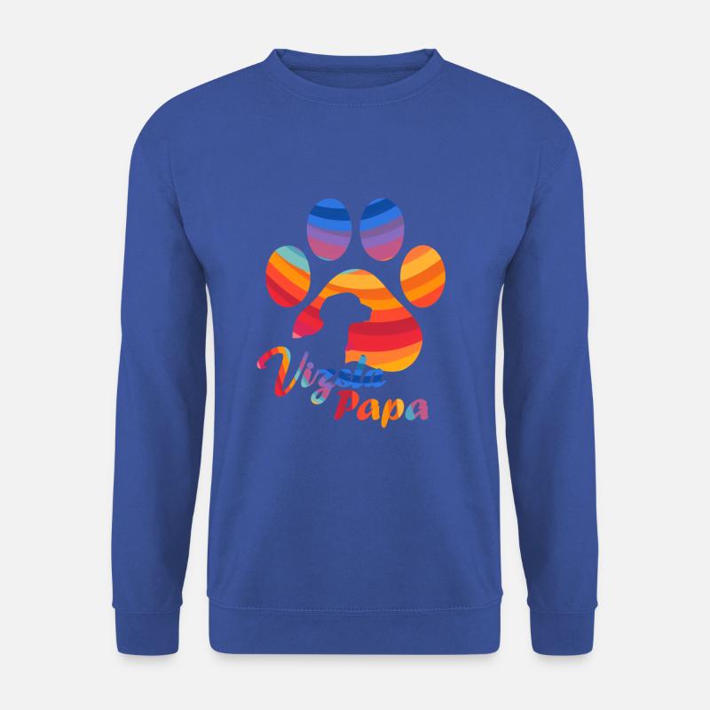 Vizsla Papa - Rainbow - Unisex Pullover - Royalblau