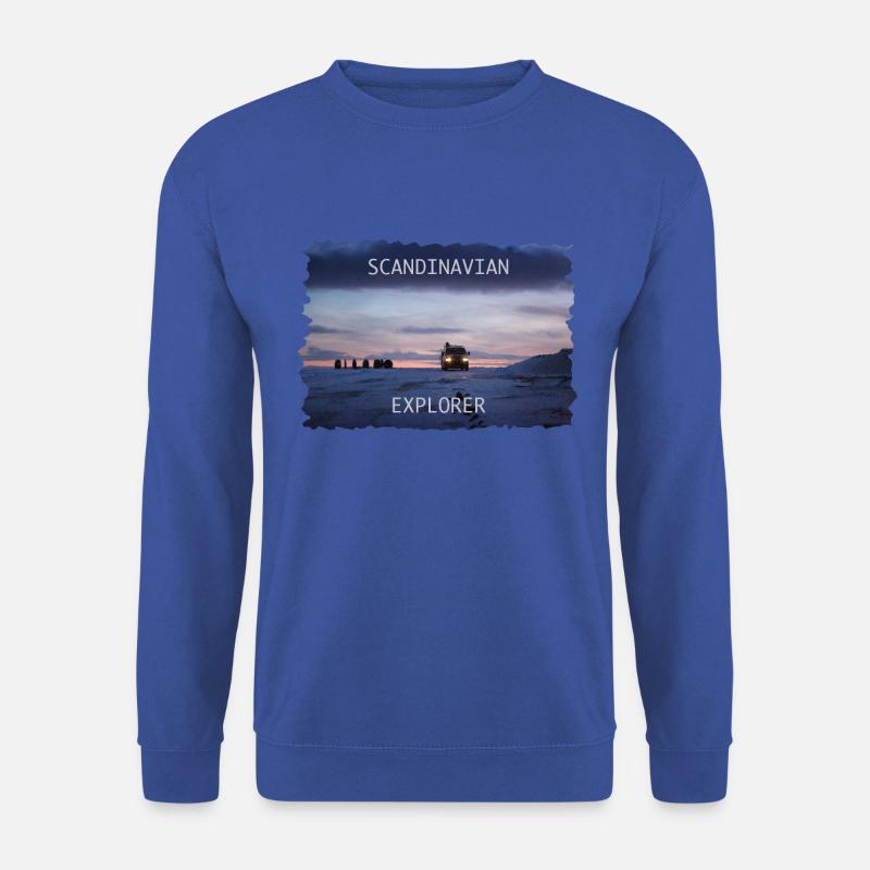 Scandinavian Explorer Iceland Norway - Unisex Pullover - Royalblau