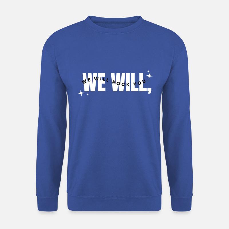 Wir rocken dich - Rockmusik - Unisex Pullover - Royalblau