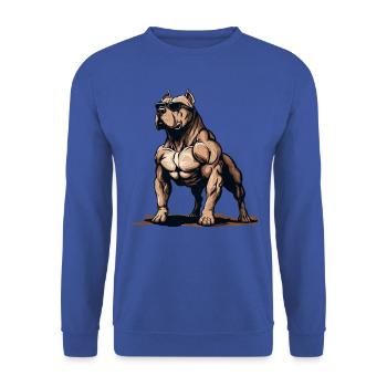 Bitbull The Gorilla - Unisex Sweatshirt - royal blue - Front - Alina (178cm) & Michal (187cm)