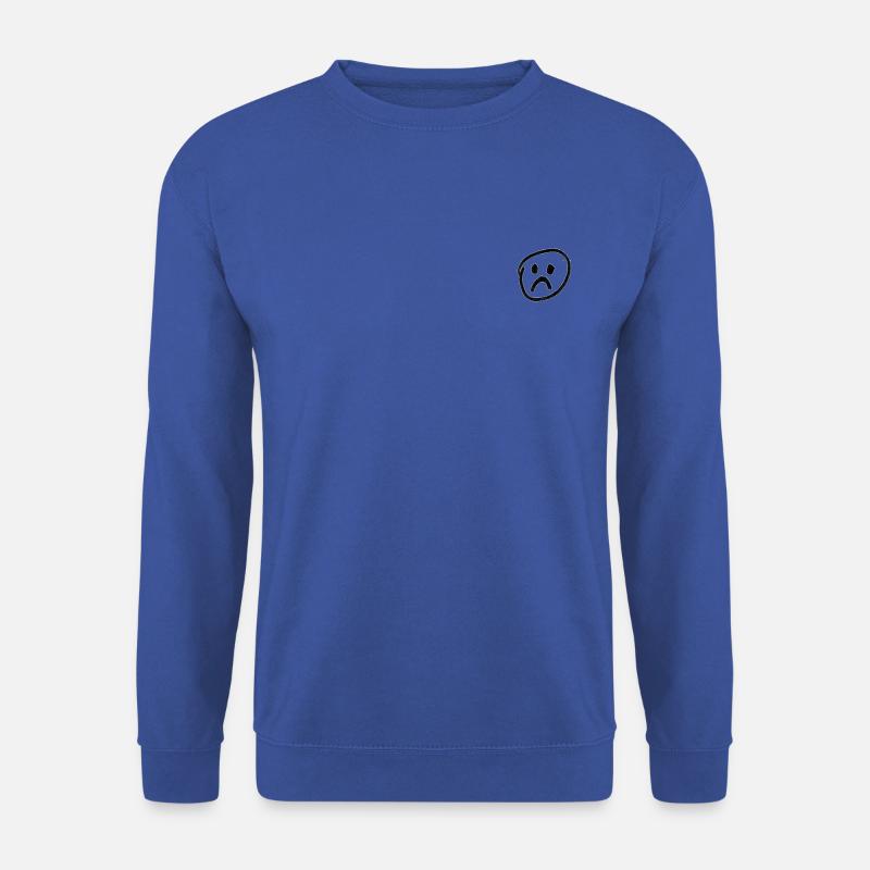 Trauriges Smiley - Unisex Pullover - Royalblau