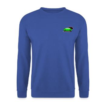 Huracan Front - Unisex Pullover - Royalblau - Vorne - Alina (178cm) & Michal (187cm)