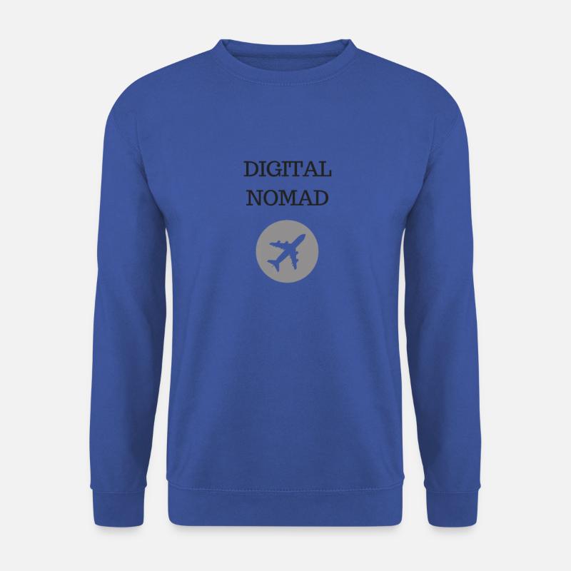 DIGITAL NOMAD Digitaler Nomade - Unisex Pullover - Royalblau