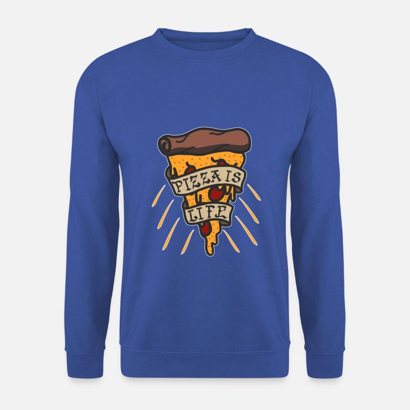 Pizza Is Life - Unisex Pullover - Royalblau