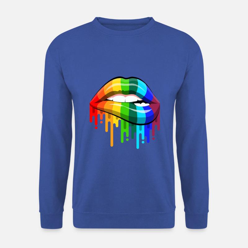 Rainbow Lips - Unisex Pullover - Royalblau