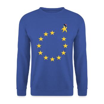 Brexit England EU European Union hat - Unisex Sweatshirt - royal blue - Front - Alina (178cm) & Michal (187cm)