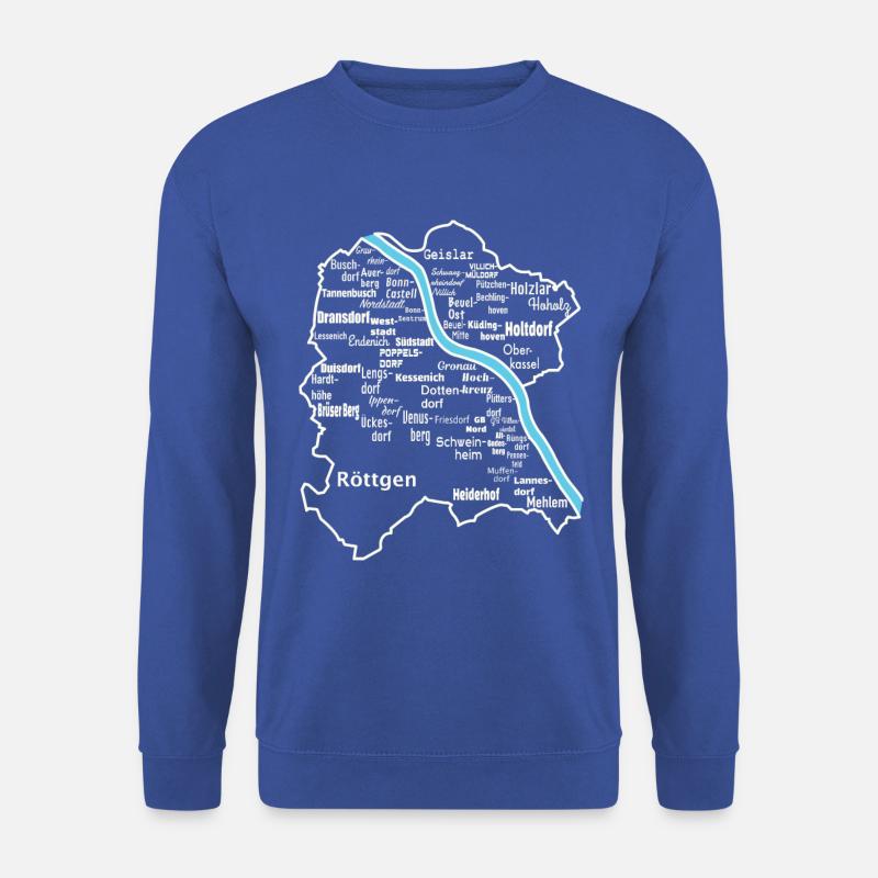 Bonn Karte - Unisex Pullover - Royalblau