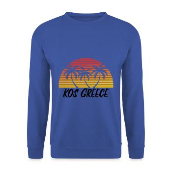 Kos Griechenland - Unisex Pullover - Royalblau - Vorne - Alina (178cm) & Michal (187cm)