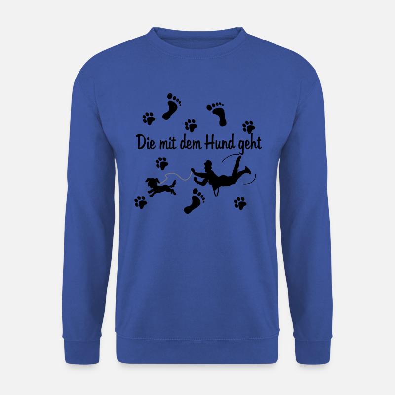 Die mit dem Hund geht! - Unisex Pullover - Royalblau