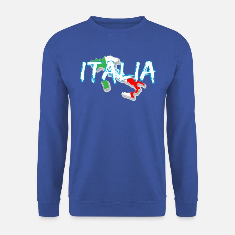 Italien Edo weißer Stiefel - Unisex Pullover - Royalblau