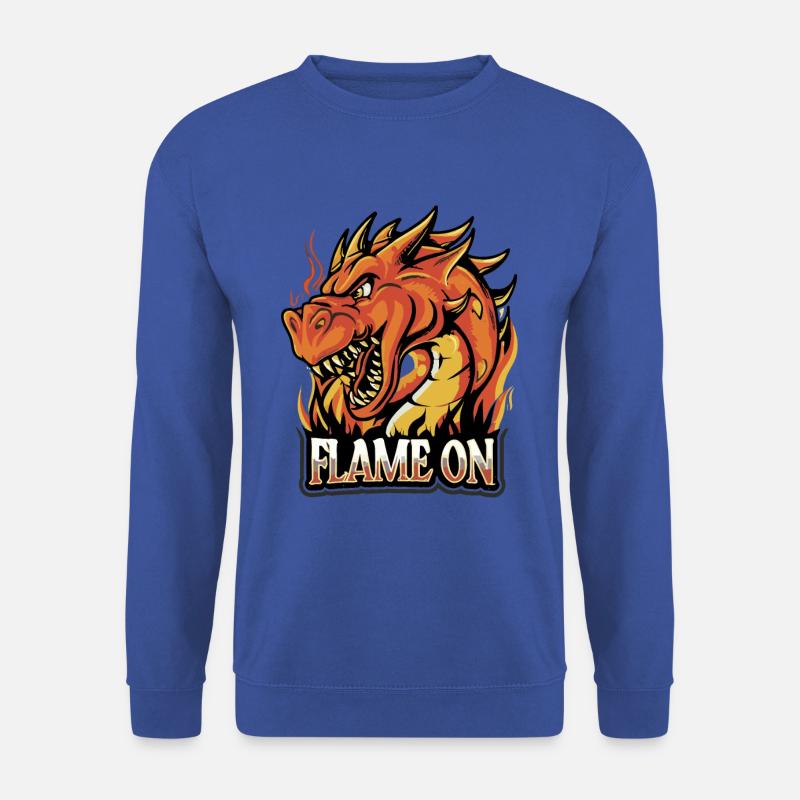 Flame On - Fire Dragon - Unisex Sweatshirt - royal blue