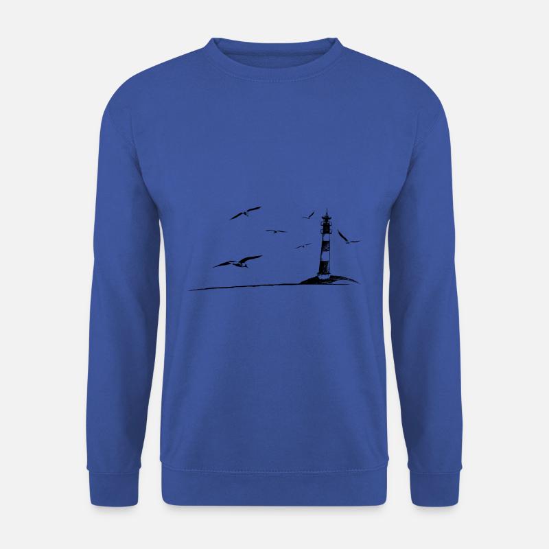 Nordsee Leuchtturm Möwen Idylle Urlaub Geschenk - Unisex Pullover - Royalblau