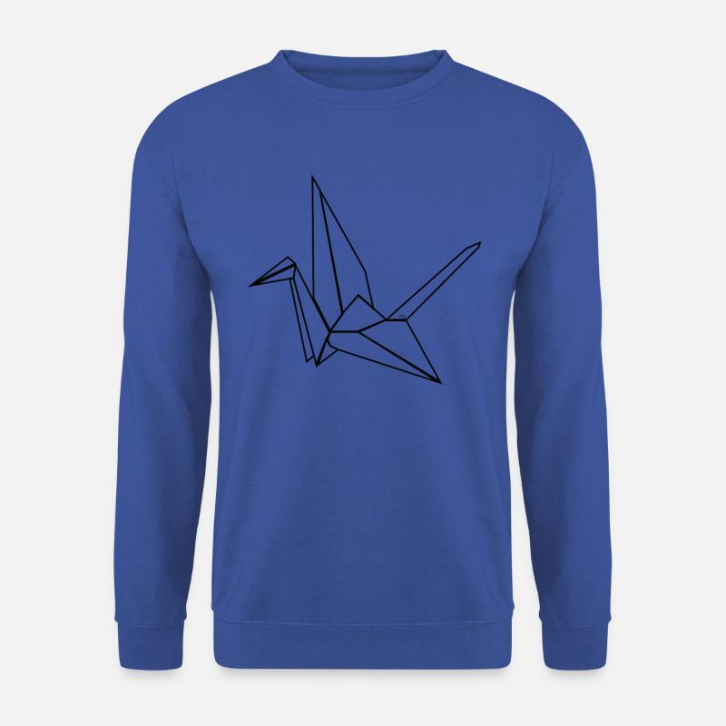 Origami Kranich - Unisex Pullover - Royalblau
