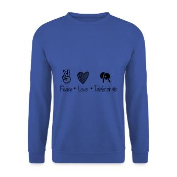 Ping-ping-lt - Sweat-shirt Unisexe - bleu royal - Devant - Alina (178cm) & Michal (187cm)