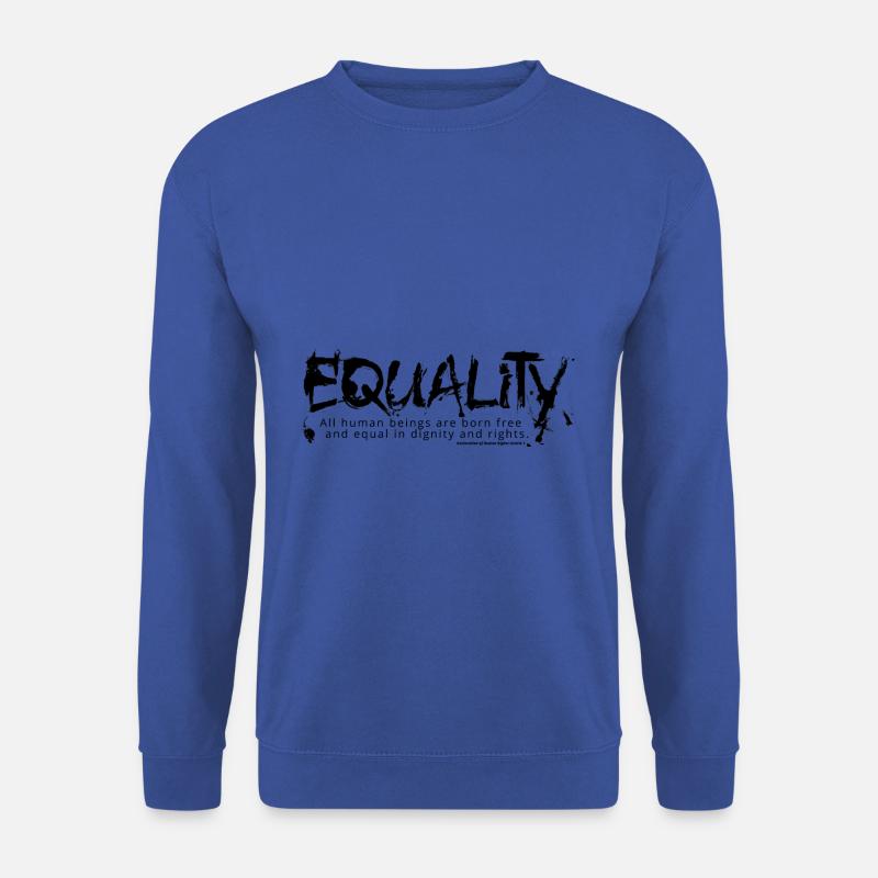 EQUALITY Schriftzug black - Unisex Pullover - Royalblau