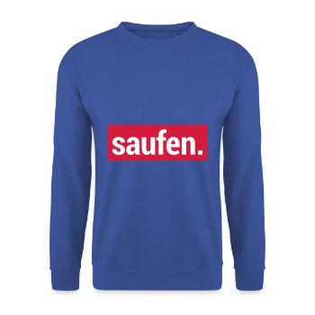 Endlich wieder saufen - Unisex Pullover - Royalblau - Vorne - Alina (178cm) & Michal (187cm)