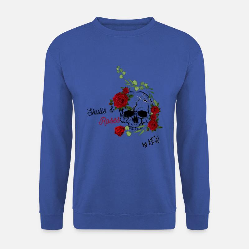 Skulls and Roses - Unisex Pullover - Royalblau