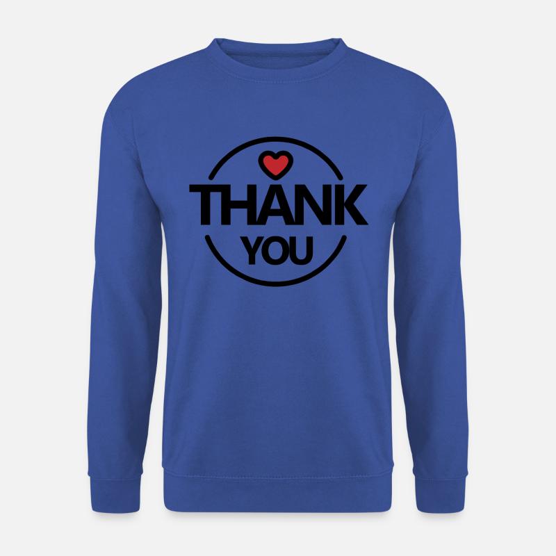 Thank You - Unisex Pullover - Royalblau
