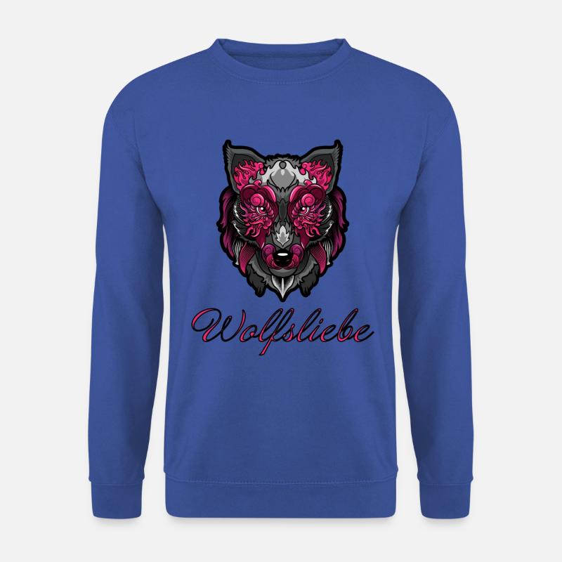 Wolfsliebe - Unisex Pullover - Royalblau