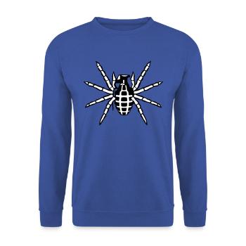 spider grenade weapon - Unisex Sweatshirt - royal blue - Front - Alina (178cm) & Michal (187cm)